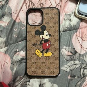 Mickey Mouse brown and black phone case iPhone 12 Pro Max